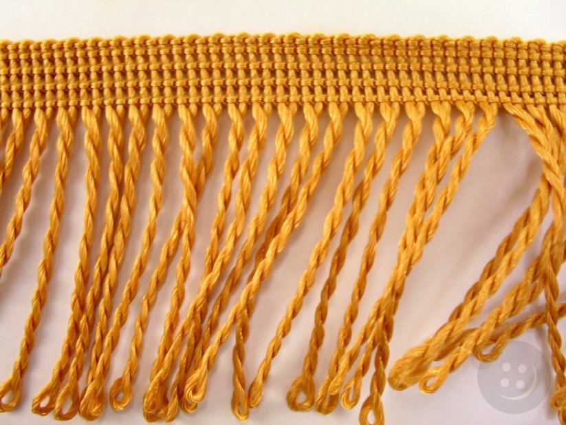 Fringes - mustard - width 6 cm