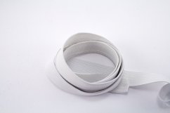 Flat elastics - soft - white - width 1,5 cm