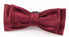 Men's folded bow tie - burgundy