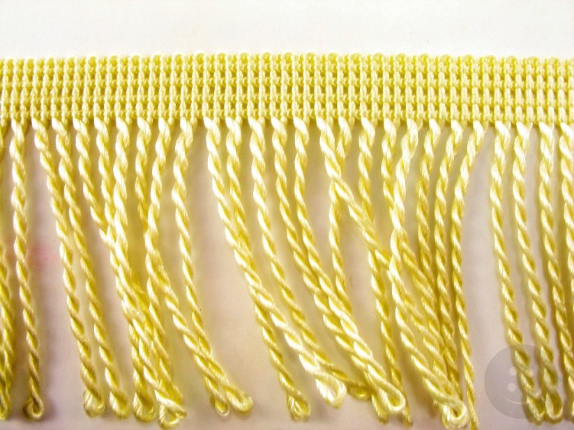 Fringes - yellow vanilla - width 6 cm