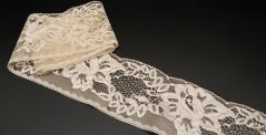Silonová krajka - světle béžová - šířka 7 cm