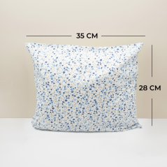 Kräuterkissen Kräuter-Neustart - blaue Blümchen mit Stielen - Größe 35 x 28 cm