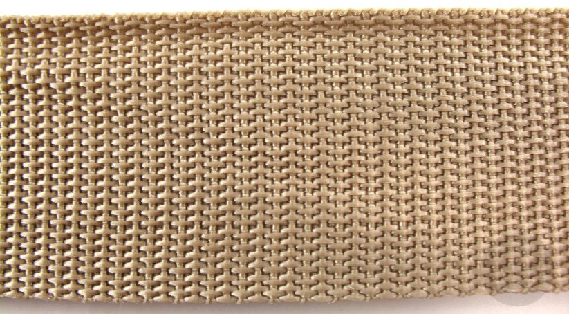 Polypropylene strap - slatted - width 1 cm