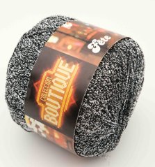 Lurex yarn Katia - black-silver