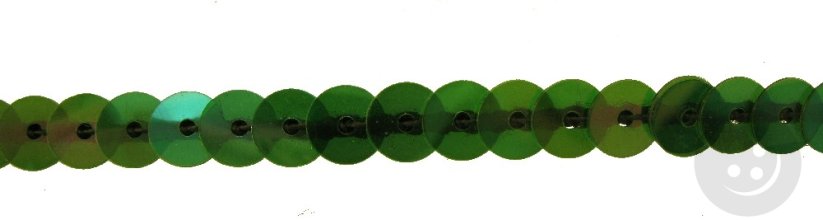 Sequin trim - dark green - widht 0,5 cm