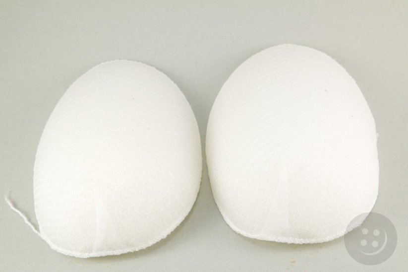 Wrapped shoulder pads - white - diameters 1.3cm x 14 cm x 12 cm