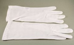 Pánske spoločenské rukavice - biela - veľ. 26 - rozmer 28 cm x 9,5 cm