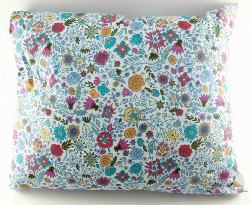 Anti-snoring herbal pillow - floral pattern - dimensions 33 cm x 25 cm