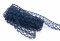 Vzdušná čipka - tmavomodrá - šírka 1,8 cm