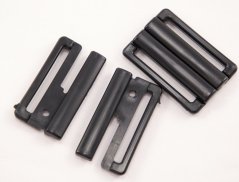 BH-Verschluss - schwarz - Kordelzug 4 cm