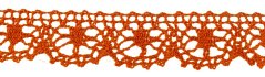 Cotton lace trim - rusty mustard - width 2,5 cm