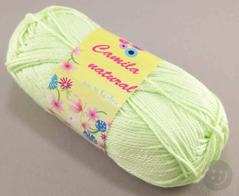 Garn Camila natur - babygrün - Farbnummer 158