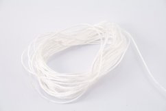 Polyester Schnur - weiß - Durchmesser 0,14 cm