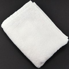 Baby terry towel - white - size 30 cm x 50 cm