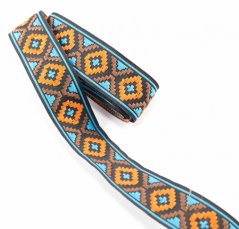 Braid with Indian motif - width 2,5 cm