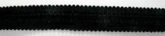 Decorative braid - black - width 2,3 cm