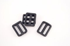Plastik Schiebeschnalle - schwarz - Durchmesser 2 cm