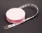 Tailor's tape measure 150 cm - with dots - pink