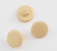 Knopf mit Unternaht - beige - Durchmesser 1,25 cm