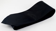 Pánska kravata - čierna - dĺžka 60 cm