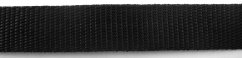 Polyesterový popruh - černá - šířka 2,5 cm
