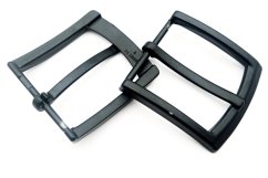 Metall-Gürtelschnalle mit Dorn, rechteckig 2 – schwarz Metall-Gürtelschnalle mit Dorn, rechteckig 2 – schwarz