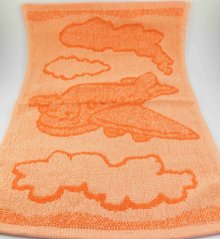 Kinder-Handtuch orange – Flugzeug