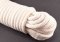 Extra silné bavlnené lano - svetlá režná - priemer 1,2 cm