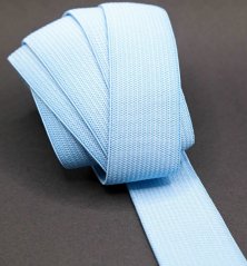 Barevná pruženka - modrá - šířka 2,5 cm