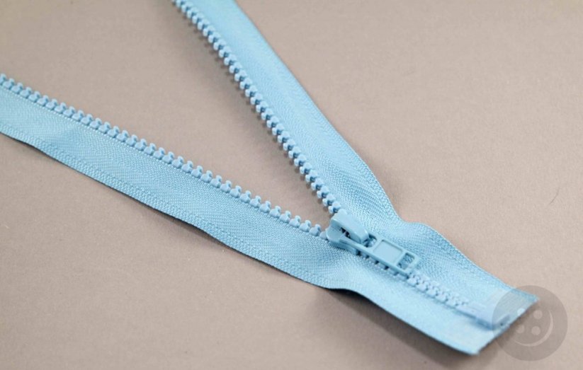 Plastic open-end zippers cubes - length (30 - 95 cm) - various colours