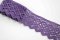 Cotton lace trim - purple - width 5 cm