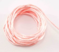 Satinschnur - lachs - Durchmesser 0,2 cm