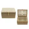 Textilkassette für Nähzubehör - beige-creme mit Blümchen - Maße 20 cm x 15 cm x 11 cm