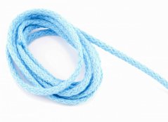 Baumwoll-Schnur für Klamotten - hellblau - Durchmesser 0,5 cm