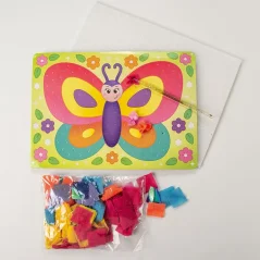Motýlik - sada pre deti na výrobu veselého obrázku + návod
