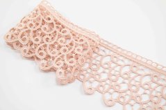 Guipure lace trim - beige - width 7,2 cm