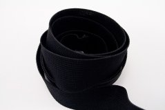 Flat elastics - soft - black - width 3 cm
