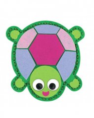 Želvička - sada pro děti na výrobu plstěného zvířátka + návod