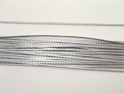 Lurexová šňůrka stříbrná - šířka 0,14 cm