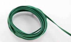 Eco leather cord - green - width 3 mm