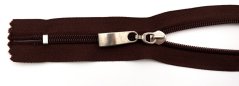 Black closed-end spiral zipper no. 5 with flat pull, 16 cm Black closed-end spiral zipper no. 5 with flat pull, 16 cm
