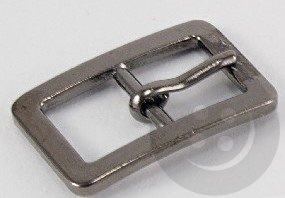 Metal belt buckle - antique metal, antique silver - pulling hole width  1,5 cm