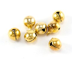 Jingle bell - gold - diameter  1 cm