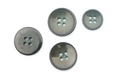 Suit button – shiny with a mottled centre – khaki – diameter 2 cm
