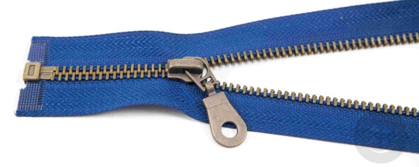 Dělitelný kovový starokovový zip č.5 více barev - délka (30 - 100 cm)