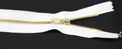 Nedeliteľný kovový mosadzný zips č.3 viac farieb - dĺžka (10 - 25 cm)