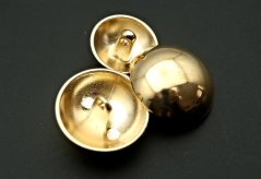 Luxuriöser Metallknopf extra gewölbt – gold – Durchmesser 2,25 cm