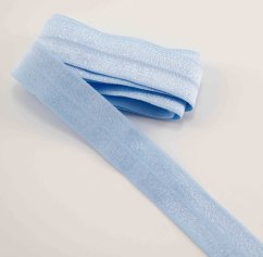 Fold over elastic - light blue - width 2 cm
