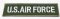 Iron-on Patch - U.S. AIR FORCE - size 12 cm x 3 cm - khaki
