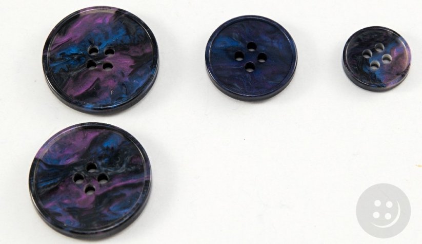 Suit button - rainbow - diameter 2.5 cm